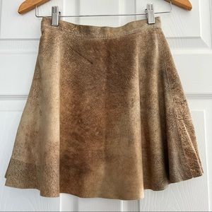 American Apparel Leather Circle Skirt